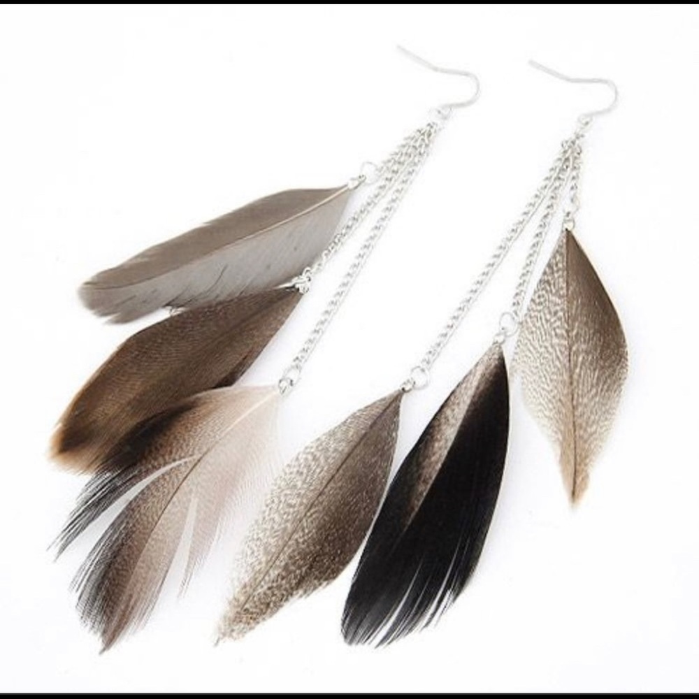 Boho Feather Earrings